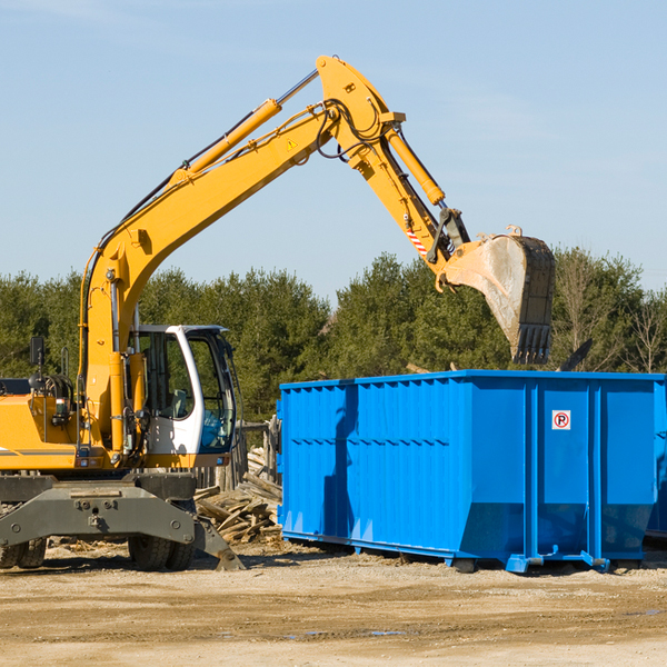 how does a residential dumpster rental service work in Meadows Of Dan